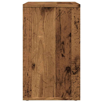 Sidobord åldrat trä 50x30x50 cm konstruerat trä