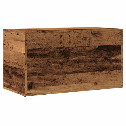 Förvaringskista åldrat trä 84x42x46 cm konstruerat trä
