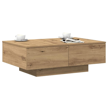 Soffbord artisan ek 90x60x31 cm konstruerat trä