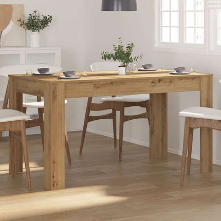 Matbord artisan ek 140x74,5x76 cm konstruerat trä