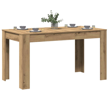 Matbord artisan ek 140x74,5x76 cm konstruerat trä