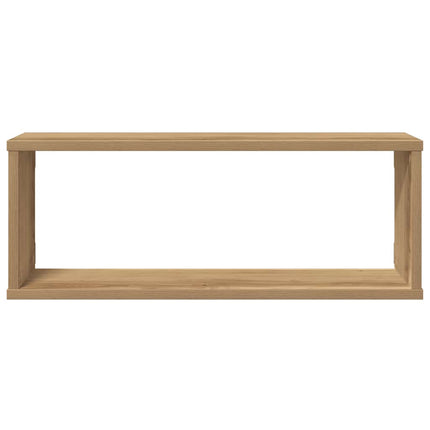 Vägghylla kubformad 4 st artisan ek 60x15x23 cm konstruerat trä