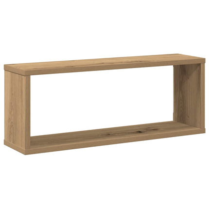 Vägghylla kubformad 6 st artisan ek 60x15x23 cm konstruerat trä