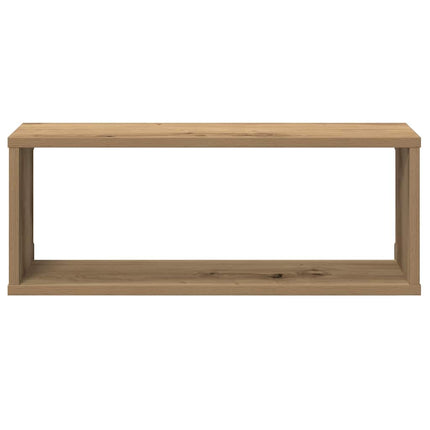 Vägghylla kubformad 6 st artisan ek 60x15x23 cm konstruerat trä