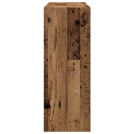 Konsolbord åldrat trä 78x30x80 cm konstruerat trä