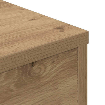 Soffbord artisan ek 55x55x30 cm konstruerat trä