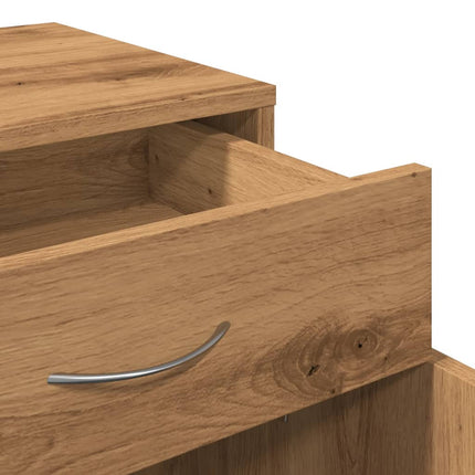 Skåp Med Hjul 45X38X54 Cm Konstruerat Trä