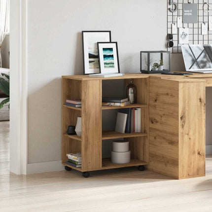 Skåp Med Hjul 60X35X75 Cm Konstruerat Trä