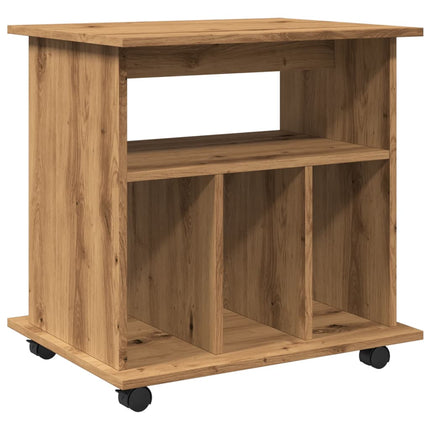 Skåp Med Hjul 60X45X60 Cm Konstruerat Trä