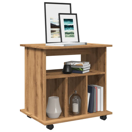 Skåp Med Hjul 60X45X60 Cm Konstruerat Trä