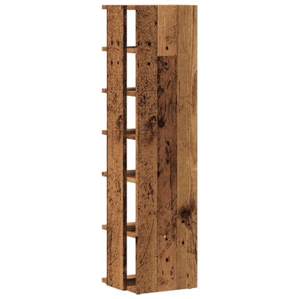 Skoskåp åldrat trä 28x27x102 cm konstruerat trä