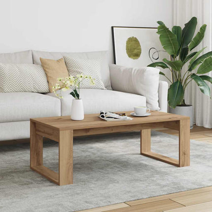Soffbord artisan ek 102x50x35 cm konstruerat trä