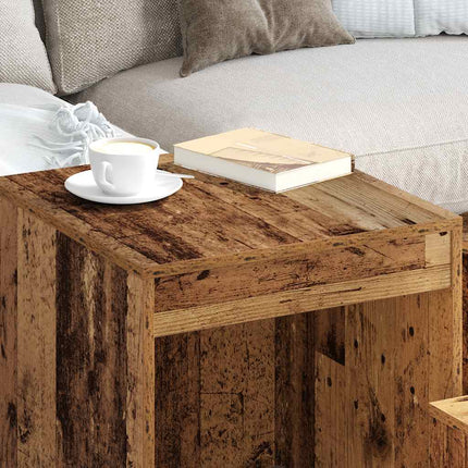 Satsbord 3 St Åldrat Trä Konstruerat Trä