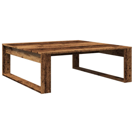Soffbord åldrat trä 100x100x35 cm konstruerat trä
