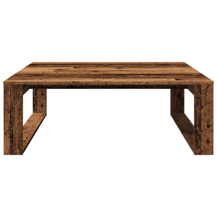Soffbord åldrat trä 100x100x35 cm konstruerat trä