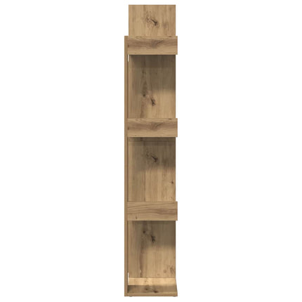 Bokhylla artisan ek 48x25,5x140 cm konstruerat trä