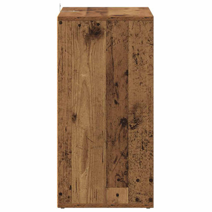 Skoskåp åldrat trä 60x35x70 cm konstruerat trä