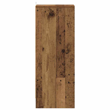 Skoskåp gammalt trä 32x35x92 cm konstruerat trä