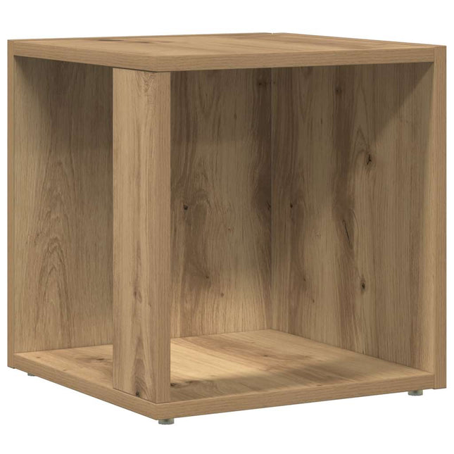 Sidobord artisan ek 33x33x34 cm konstruerat trä