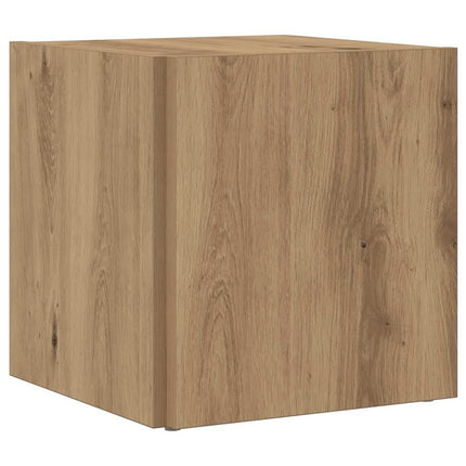 Sidobord artisan ek 33x33x34 cm konstruerat trä