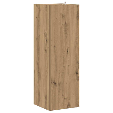 Hörnskåp hantverksmässig ek 33x33x100 cm konstruerat trä