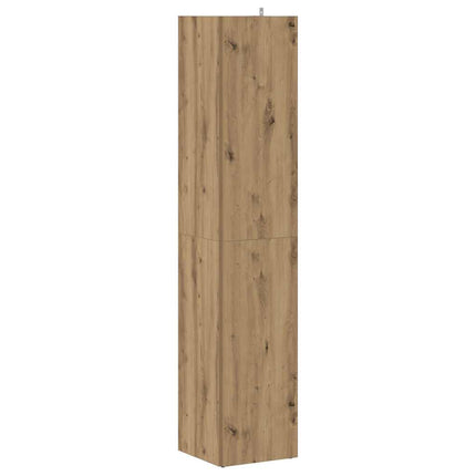 Hörnskåp artisan ek 33x33x165 cm konstruerat trä