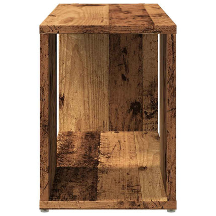 TV-bänk åldrat trä 60x24x32 cm konstruerat trä
