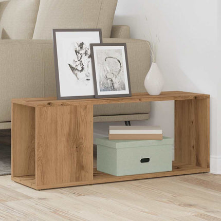 TV-bänk hantverksmässig ek 80x24x32cm konstruerat trä