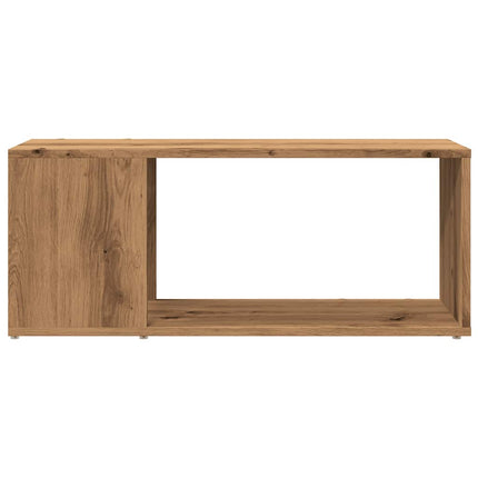 TV-bänk hantverksmässig ek 80x24x32cm konstruerat trä