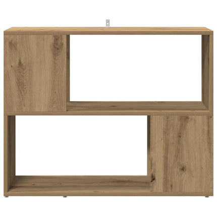 Bokskåp/rumsavdelare hantverksmässig ek 80x24x63 cm
