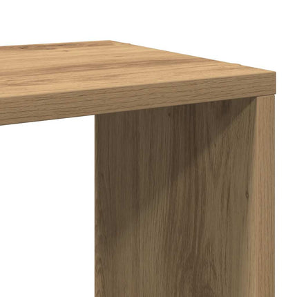 Bokskåp/rumsavdelare hantverksmässig ek 80x24x63 cm