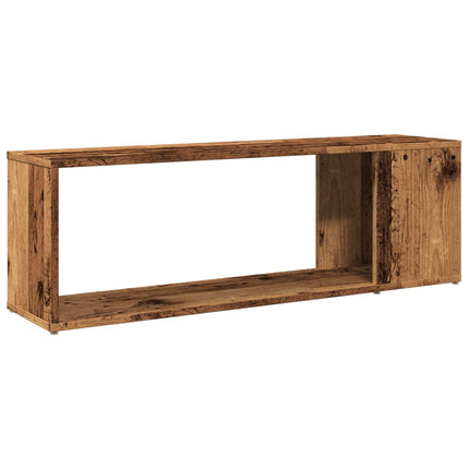 Tv-bänk åldrat trä 100x24x32 cm konstruerat trä