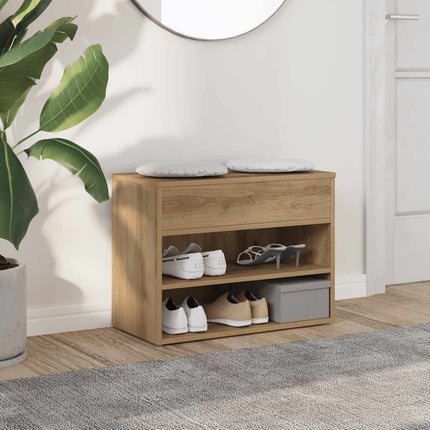 Skobänk artisan ek 60x30x45 cm konstruerat trä