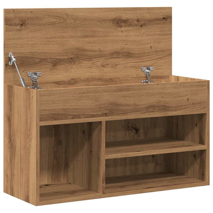 Skobänk artisan ek 80x30x45 cm konstruerat trä