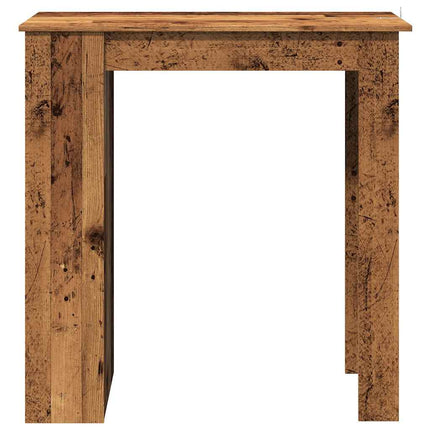 Barbord med hyllor åldrat trä 102x50x103,5 cm konstruerat trä