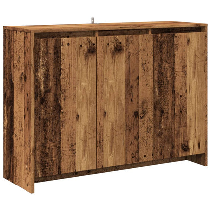 Skänk åldrat trä 102x33x75 cm konstruerat trä