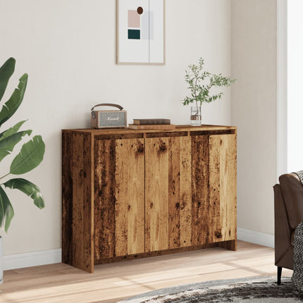 Skänk åldrat trä 102x33x75 cm konstruerat trä