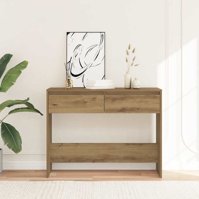 Avlastningsbord artisan ek 100x35x76,5 cm konstruerat trä