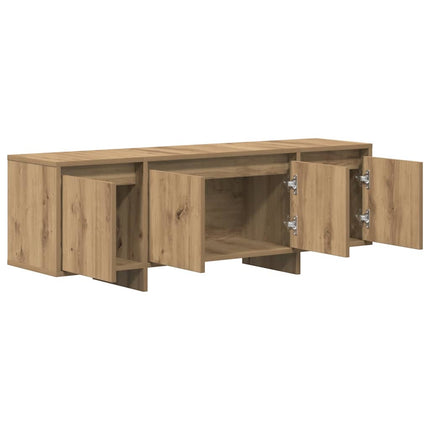 TV-bänk artisan ek 120x30x40,5 cm konstruerat trä