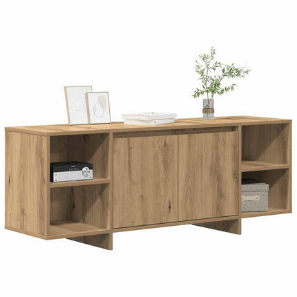 Tv-bänk artisan ek 130x35x50 cm konstruerat trä
