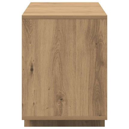 Tv-bänk artisan ek 130x35x50 cm konstruerat trä