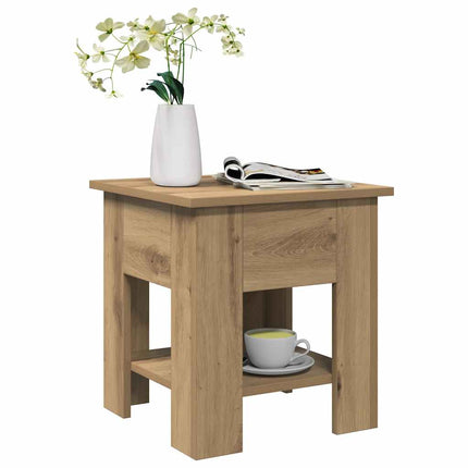 Soffbord artisan ek 40x40x42 cm konstruerat trä