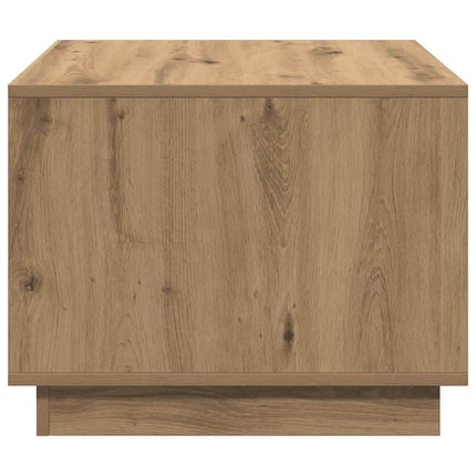 Soffbord artisan ek 55x55x42 cm konstruerat trä