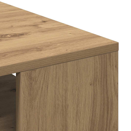 Soffbord artisan ek 55x55x42 cm konstruerat trä