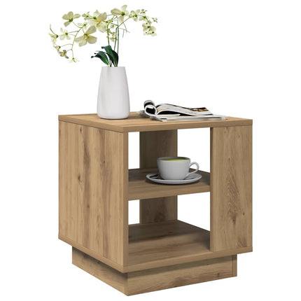 Soffbord artisan ek 40x40x43 cm konstruerat trä