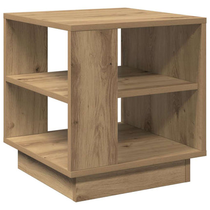 Soffbord artisan ek 40x40x43 cm konstruerat trä
