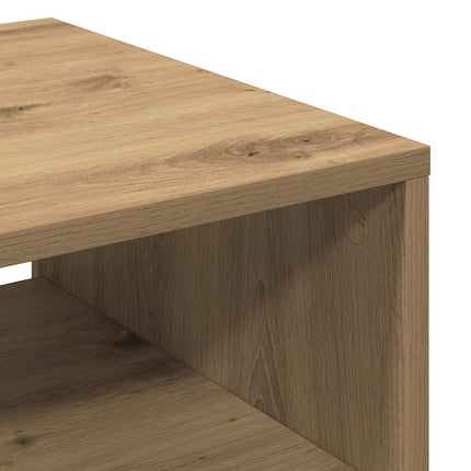 Soffbord artisan ek 40x40x43 cm konstruerat trä