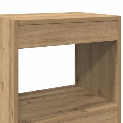 Bokhylla/rumsavdelare hantverksmässig ek 40x30x198 cm