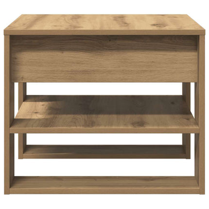 Soffbord artisan ek 55,5x55x45 cm konstruerat trä