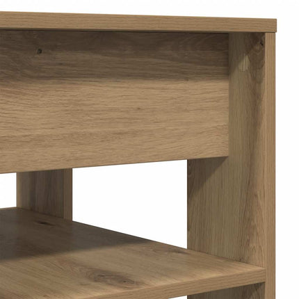 Soffbord artisan ek 55,5x55x45 cm konstruerat trä